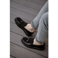 CH002 - RST Loafer Verniciata Erkek Ayakkabı SIYAH