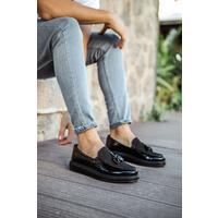 CH002 - RST Loafer Verniciata Erkek Ayakkabı SIYAH