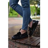 CH002 - RST Loafer Verniciata Erkek Ayakkabı SIYAH