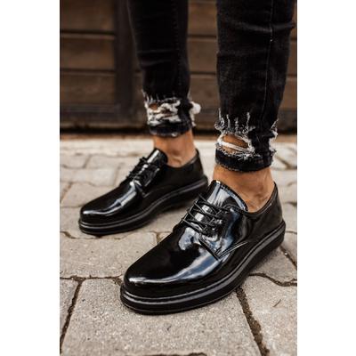 CH003 - RST Pelle Verniciata Classica Erkek Ayakkabı SIYAH