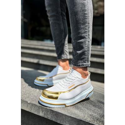 CH041 - CBT Renaissance Erkek Ayakkabı BEYAZ/ALTIN