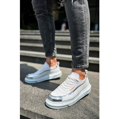 CH041 - CBT Renaissance Erkek Ayakkabı BEYAZ/GUMUS