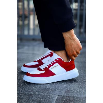 CH087 - CBT Kenton Erkek Ayakkabı KIRMIZI / BEYAZ