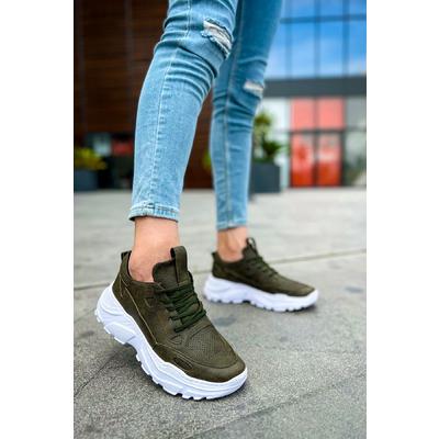 CH089 - CBT Low Top Lace Up Erkek Ayakkabı HAKI