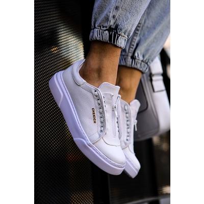 CH092 CBT Zip Style Erkek Ayakkabı BEYAZ