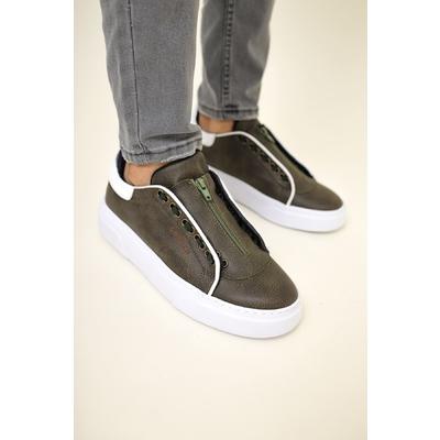 CH092 MBT Zip Style Erkek Ayakkabı HAKI/BEYAZ