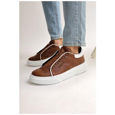 CH092 MBT Zip Style Erkek Ayakkabı TABA/BEYAZ