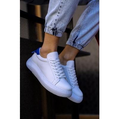 CH107 - CBT Felibord Erkek Ayakkabı BEYAZ / SAX MAVI