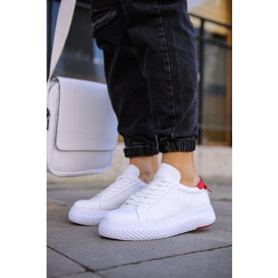 CH107 - CBT Felibord Erkek Ayakkabı BEYAZ/KIRMIZI