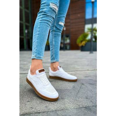CH157 - CKT Retro Erkek Ayakkabı BEYAZ