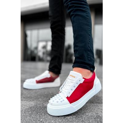 CH169 - CBT Thorn Erkek Ayakkabı BEYAZ / KIRMIZI