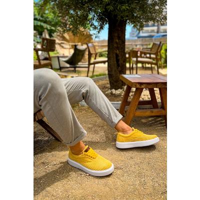 CH173 - KBT Velluto Erkek Ayakkabı SARI