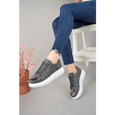 CH175 CBT Mirror Kadın Ayakkabı ANTRASIT