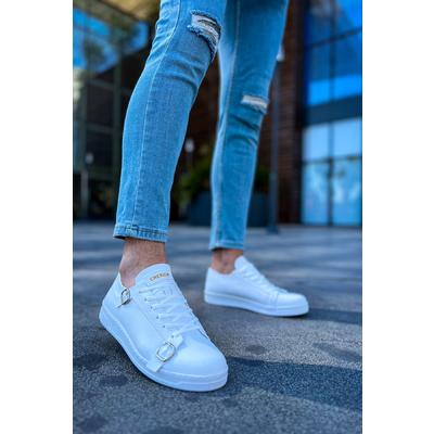 CH191 - CBT Side Buckle Erkek Ayakkabı BEYAZ