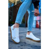 CH191 CKT Side Buckle Erkek Ayakkabı BEYAZ