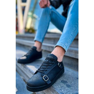 CH191 - CST Side Buckle Erkek Ayakkabı SIYAH