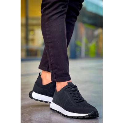 CH2409 - Triko Erkek Ayakkabı SIYAH