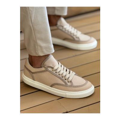 CH2505 - Keten Erkek Ayakkabı BEJ/BEJ