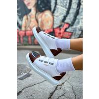 CH251 GBT Mirror Furry Kadın Ayakkabı BEYAZ/TABA