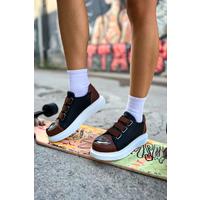 CH251 GBT Mirror Furry Kadın Ayakkabı SIYAH/TABA