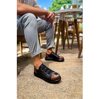 CH251 GST Mirror Furry Erkek Ayakkabı SIYAH/TABA