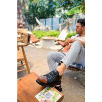 CH251 GST Mirror Furry Erkek Ayakkabı SIYAH/TABA