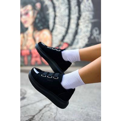 CH251 SST Mirror Suede Kadın Ayakkabı SIYAH