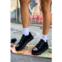 CH251 SST Mirror Suede Kadın Ayakkabı SIYAH