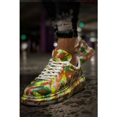 CH254 - CBT Pittura Erkek Ayakkabı 405 YESIL / KAHVE