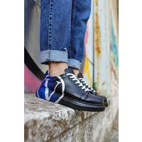 CH254 - CBT Pittura Erkek Ayakkabı 407 V  SIYAH / MAVI