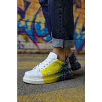 CH254 - CBT Pittura Erkek Ayakkabı 408 P SARI / LACIVERT