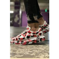 CH254 - CBT Pittura Erkek Ayakkabı 409 KIRMIZI / SIYAH