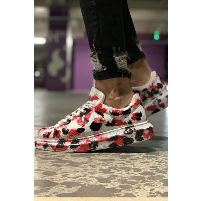 CH254 - CBT Pittura Erkek Ayakkabı 409 KIRMIZI / SIYAH