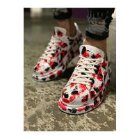 CH254 - CBT Pittura Erkek Ayakkabı 409 KIRMIZI / SIYAH