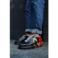 CH254 - CBT Pittura Erkek Ayakkabı 411 V  SIYAH / KIRMIZI