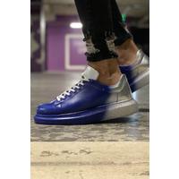 CH254 - CBT Pittura Erkek Ayakkabı 412 MAVI / GÜMÜS