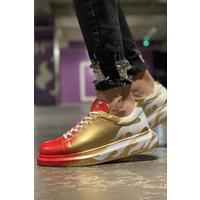 CH254 - CBT Pittura Erkek Ayakkabı 413 ALV KIRMIZI / ALTIN