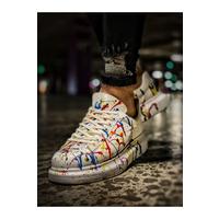 CH254 - CBT Pittura Erkek Ayakkabı 414 SARI / KIRMIZI PÜSKÜRTME