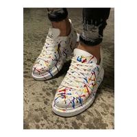 CH254 - CBT Pittura Erkek Ayakkabı 414 SARI / KIRMIZI PÜSKÜRTME