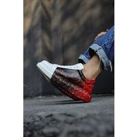 CH254 - CBT Pittura Erkek Ayakkabı 415 SIYAH / KIRMIZI PÜSKÜRTME