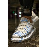 CH254 - CBT Pittura Erkek Ayakkabı 416 MAVI PÜSKÜRTME