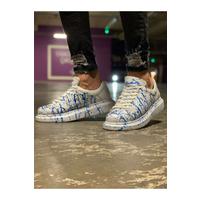 CH254 - CBT Pittura Erkek Ayakkabı 416 MAVI PÜSKÜRTME