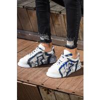 CH254 - CBT Pittura Erkek Ayakkabı 423 MAVI SIYAH GRAFITI R3