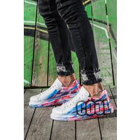 CH254 - CBT Pittura Erkek Ayakkabı 425 BORDO MAVI COOL