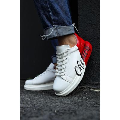 CH254 - CBT Pittura Erkek Ayakkabı 427 BEYAZ KIRMIZI CHEKICH