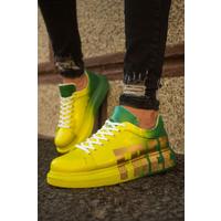 CH254 - CBT Pittura Erkek Ayakkabı 432 SARI / YESIL FREE