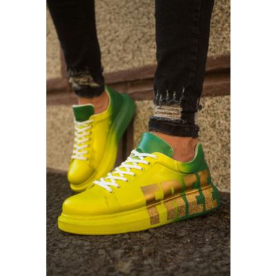 CH254 - CBT Pittura Erkek Ayakkabı 432 SARI / YESIL FREE