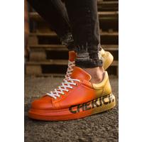 CH254 - CBT Pittura Erkek Ayakkabı 433 TURUNCU / SARI CHEKICH