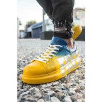 CH254 - CBT Pittura Erkek Ayakkabı 435 SARI / MAVI FREE