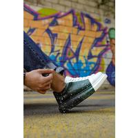 CH254 - CBT Pittura Erkek Ayakkabı 437 BEYAZ / YESIL / SIYAH